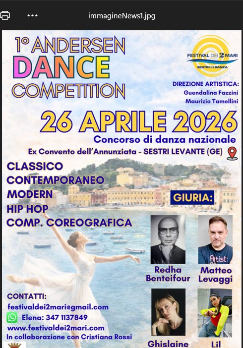 1° Andersen Dance Competition - 26 aprile 2026